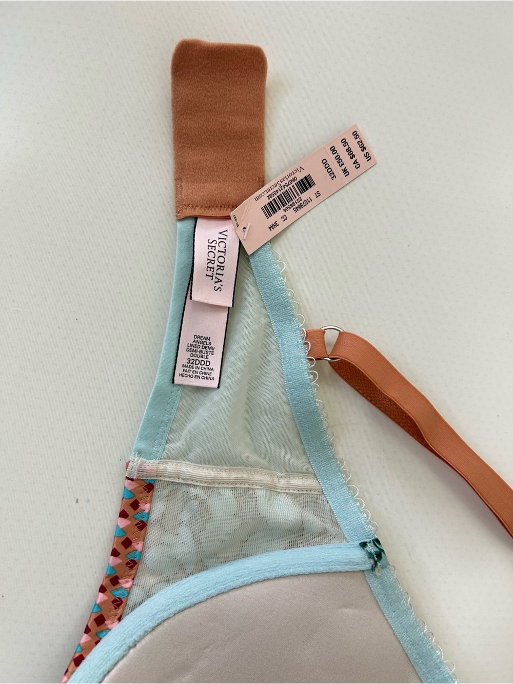 Victoria Secret Floral Pattern Bra - 32DDD - NWT - Picture 7 of 7